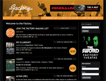Tablet Screenshot of factorytheatre.com.au